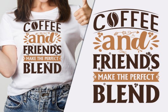 Coffee and Friends: Stylish T-Shirt Design for Every Occasion