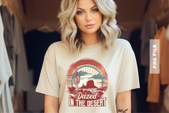 Dazed in the Desert: A T-Shirt Design Ready for Any Project