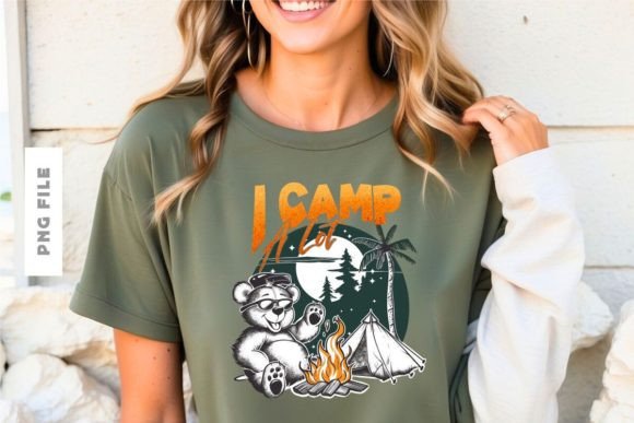 I Camp a Lot T-shirt Design: Your Next Outdoor Merch Bestseller