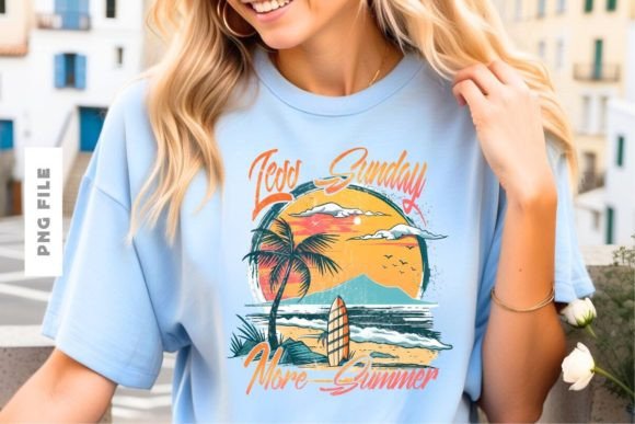 Less Sunday - More Summer T-shirt Design: The Ultimate Template