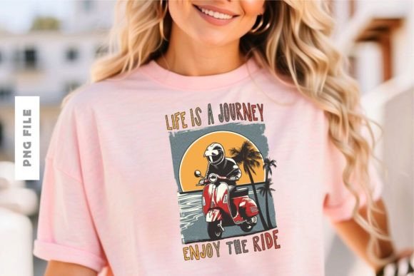 Life is a Journey T-shirt Design: A Motif for Modern Merchandise