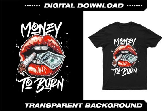 Unleash Your Brand's Fire: The 'Money to Burn' T-Shirt Design