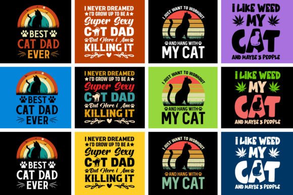 Unleash Your Brand: The Ultimate Cat T-Shirt Design Bundle